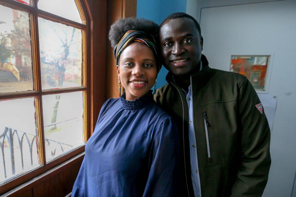 Teddi Jallow and Omar Bah, married co-founders of the Refugee Dream Center.