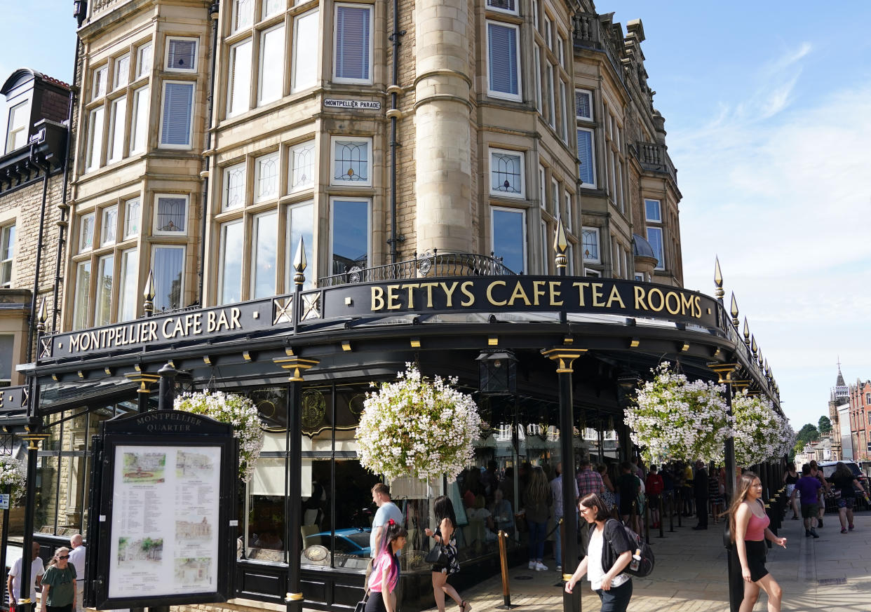 A general view of Betty's Cafe Tea Rooms in Harrogate Town.