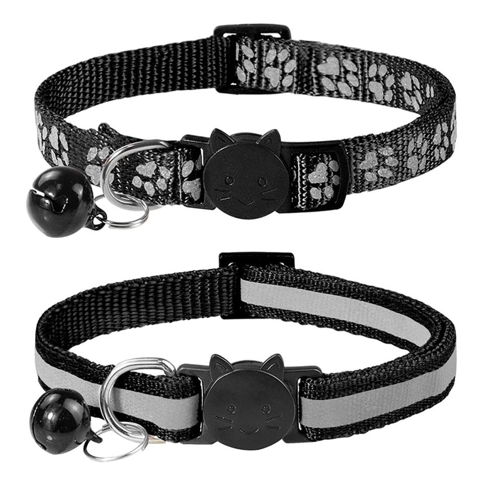 Product photo of Taglory Reflective Cat Collars Breakaway with Bell, 2 Pack