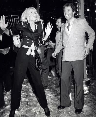 <p>Ron Galella/Ron Galella Collection via Getty</p> Suzanne Somers and Alan Hamel in New York City in 1978.