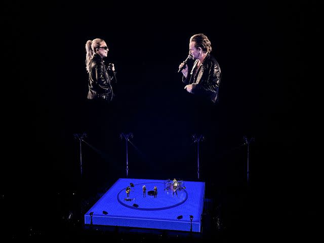 <p>Amiee Stubbs/imageSPACE/Shutterstock</p> Lady Gaga and Bono