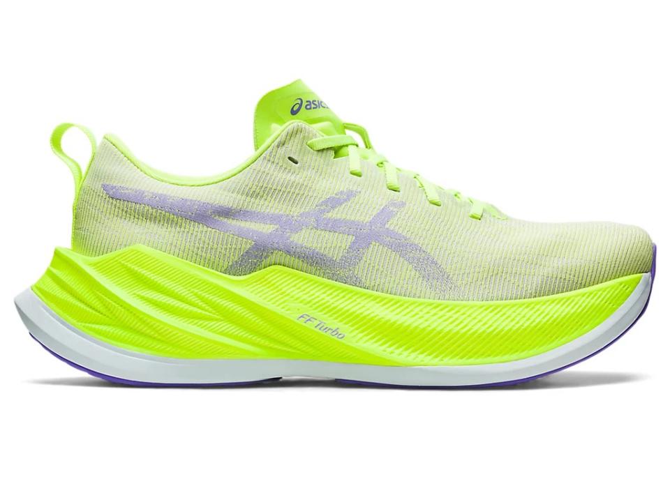 Asics, sneakers, neon, running sneakers.