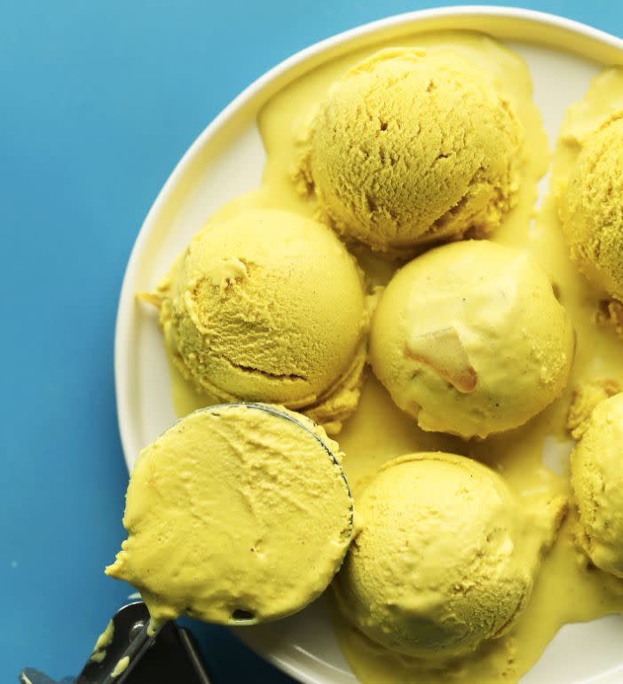 <strong>Get the <a href="http://minimalistbaker.com/golden-milk-ice-cream/" target="_blank">Golden Milk Ice Cream recipe</a>&nbsp;from Minimalist Baker</strong>