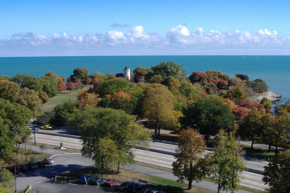 Promontory Point in Burnham Park, IL