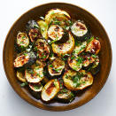 <p>This simple roasted zucchini and squash recipe is perfect for when you have extra squash on hand. Serve this easy side dish alongside grilled or roasted chicken or steak. <a href="https://www.eatingwell.com/recipe/280371/simple-roasted-zucchini-squash/" rel="nofollow noopener" target="_blank" data-ylk="slk:View Recipe;elm:context_link;itc:0;sec:content-canvas" class="link ">View Recipe</a></p>