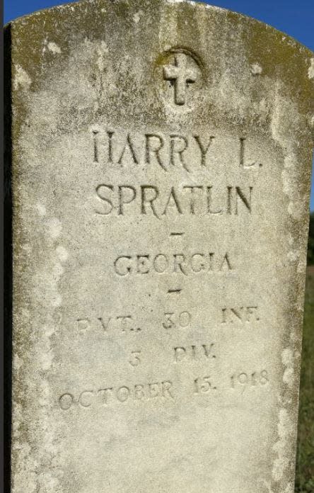 The tombstone that inspired a Bogart man to research his time on earth.