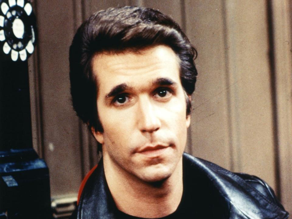 Henry Winkler in ‘Happy Days’ (Henderson/Miller-Milkis/Paramount/Kobal/Shutterstock)