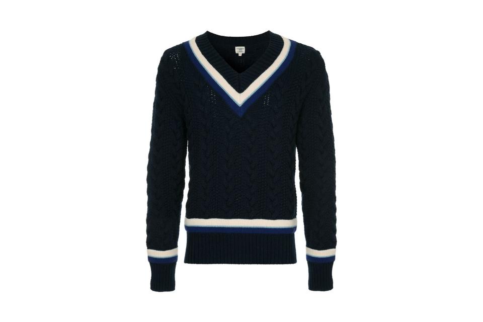 Kent & Curwen V-neck jumper (was $660, 40% off with code "JAN20")