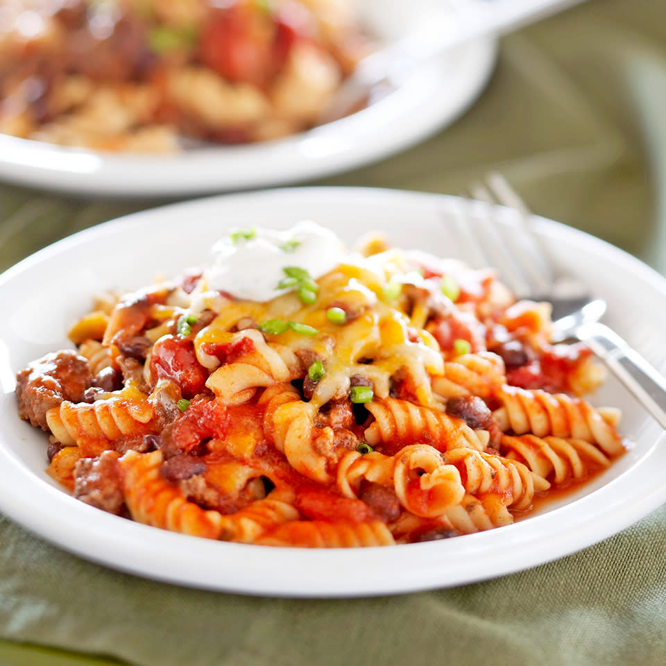 Beef & Black Bean Pasta Bake