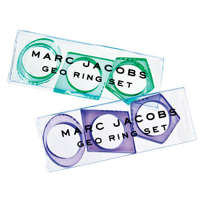 Marc Jacobs Plastic Geo Rings