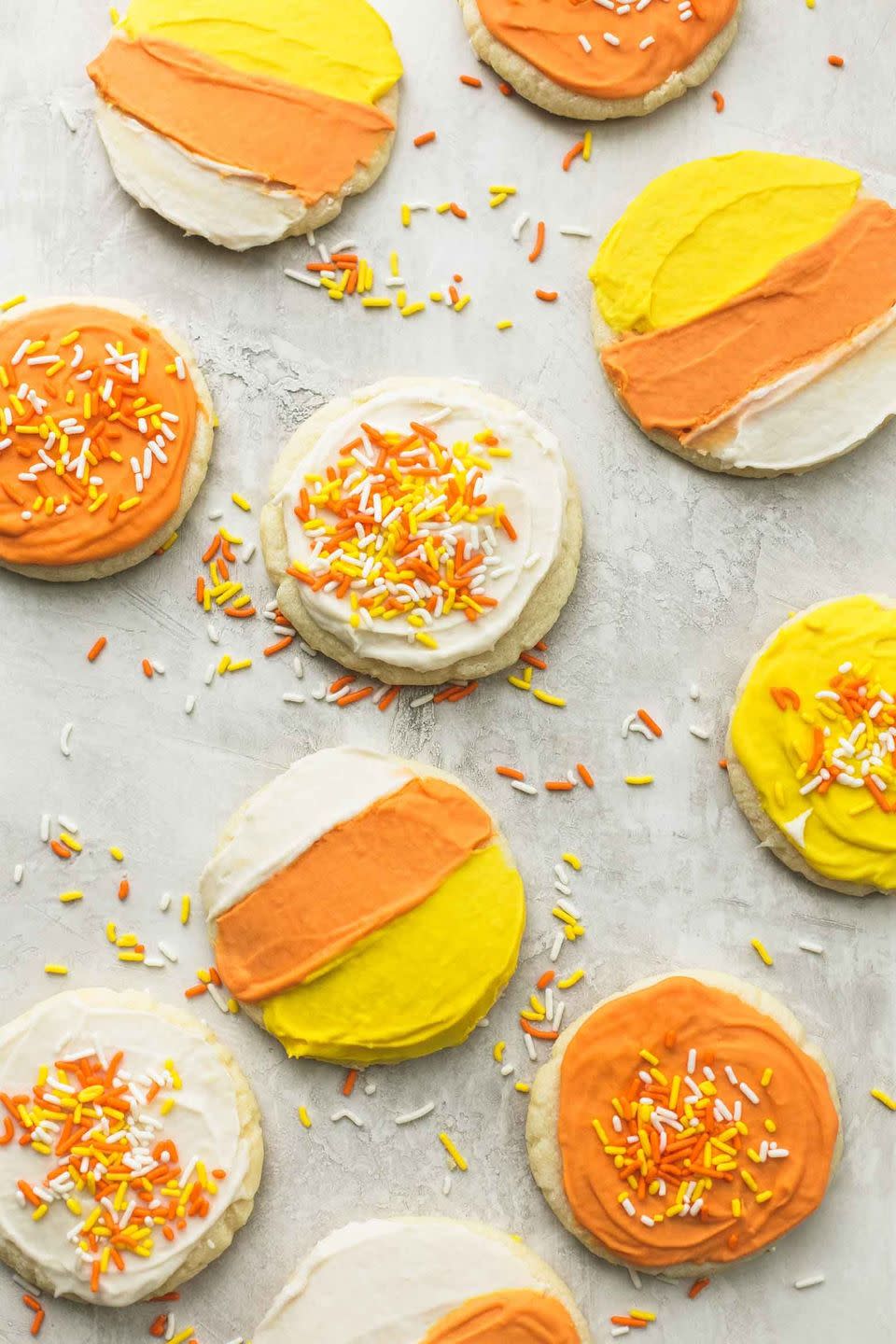 Ultra-Soft Candy Corn Cookies