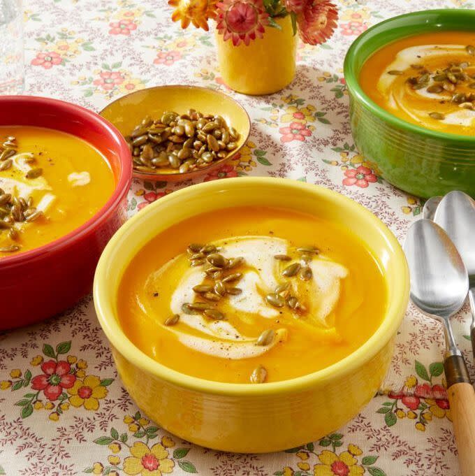 pumpkin soup fall recipe