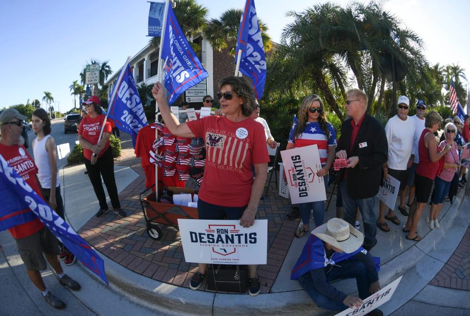 Scenes ahead of the 2022 Florida Gubernatorial Debate held in Fort Pierce on Oct. 24, 2022.