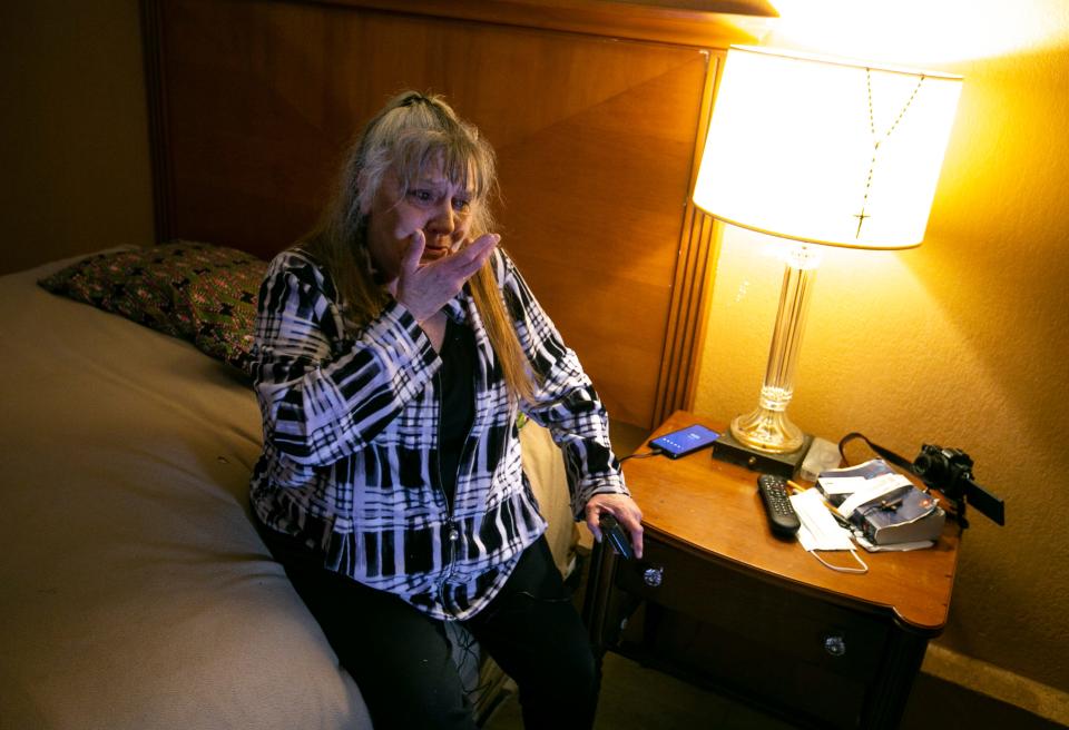 Jeanne Daidone has recently become homeless after losing her home of 23 years after financial hardships. The Ocean County Board of Social Services has put her up at a motel in Toms River.