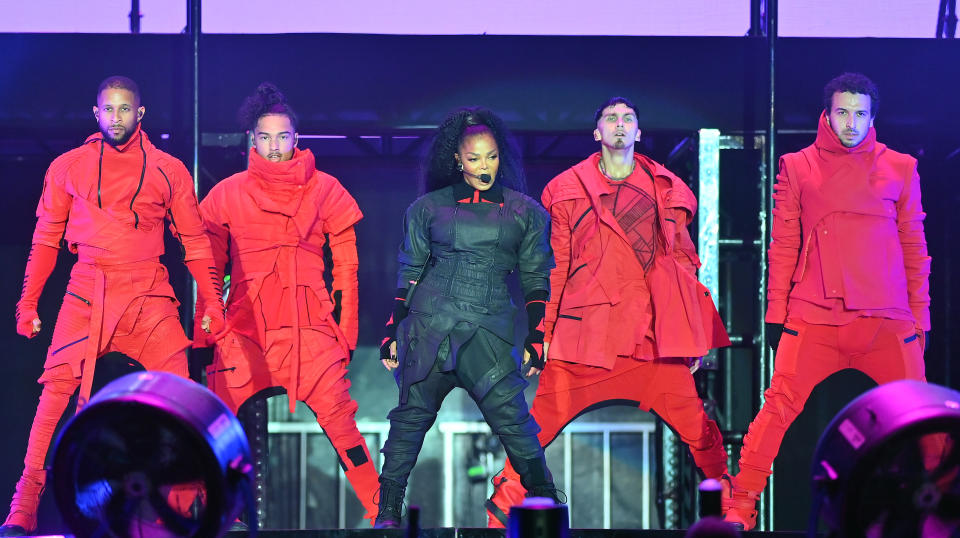 ATLANTA, GEORGIA - OCTOBER 28: Janet Jackson performs onstage on Day 1 of 2023 ONE MusicFest at Piedmont Park on October 28, 2023 in Atlanta, Georgia. (Photo by Paras Griffin/Getty Images for ONE Musicfest)