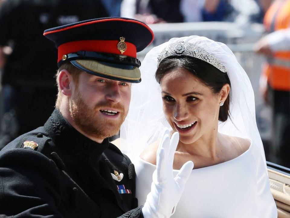 Genau fünf Jahre ist es her, als die Bilder von Brautpaar Harry und Meghan um die Welt gingen. (Bild: imago/i Images)