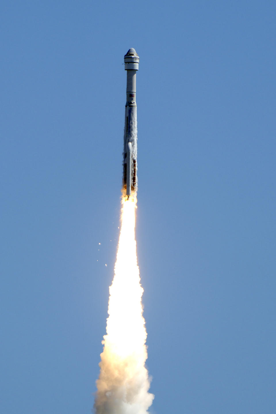 Boeing's Starliner capsule atop an Atlas V rocket lifts off from Space Launch Complex 41 at the Cape Canaveral Space Force Station on a mission to the International Space Station, Wednesday, June 5, 2024, in Cape Canaveral, Fla. (AP Photo/John Raoux)