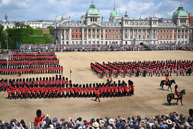 <p>Jeff J Mitchell - WPA Pool/Getty </p> Trooping the Colour 2022