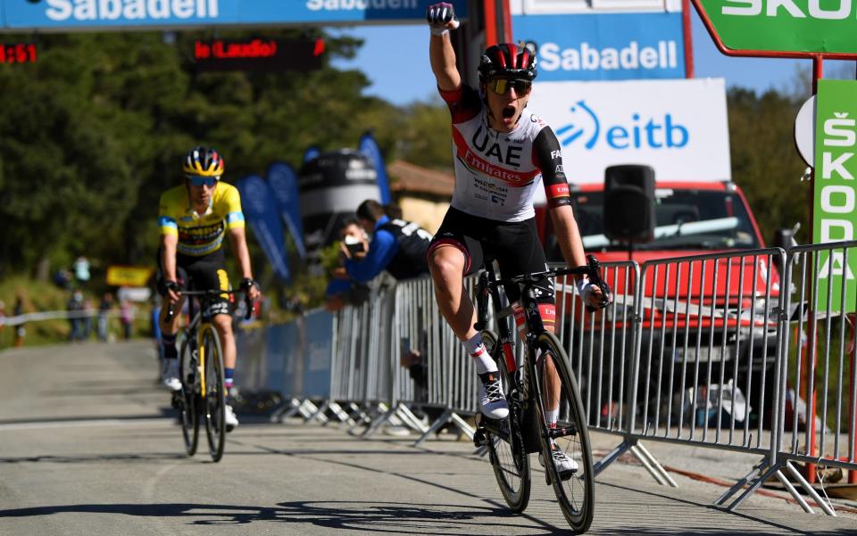 Primoz Roglic loses out to Tadej Pogacar, but retains lead at Tour of Basque Country - GETTY IMAGES