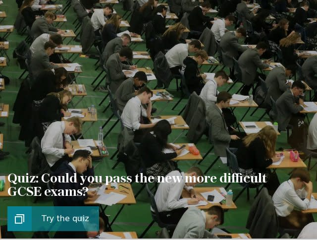 Quiz: Could you pass the new more difficult GCSE exams?