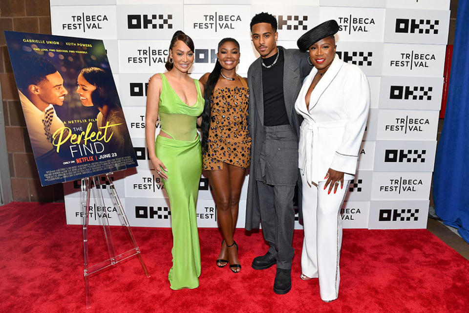 La La Anthony, Gabrielle Union, Keith Powers, and Aisha Hinds