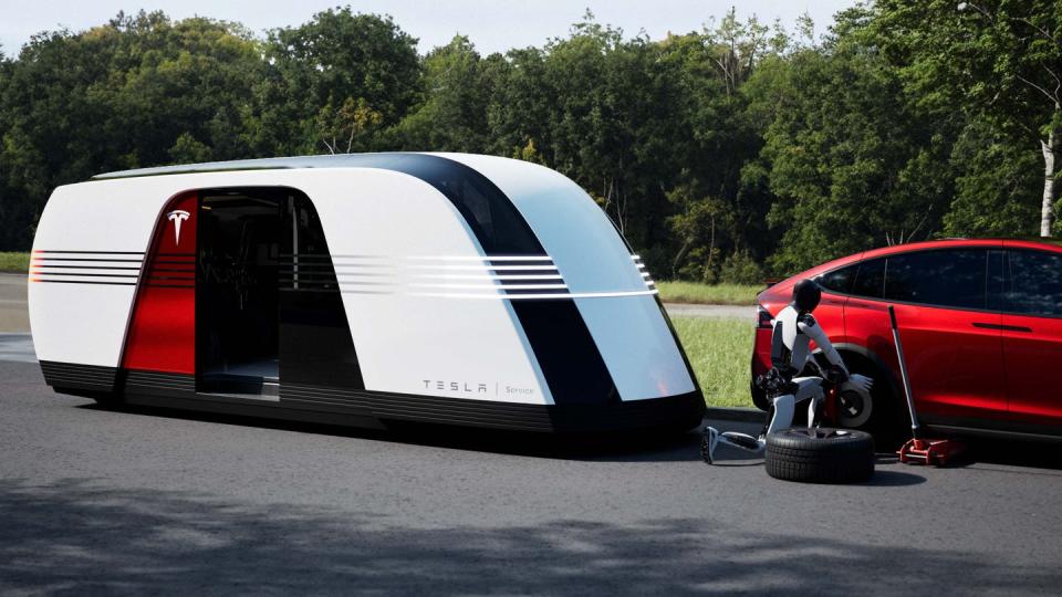 tesla robovan