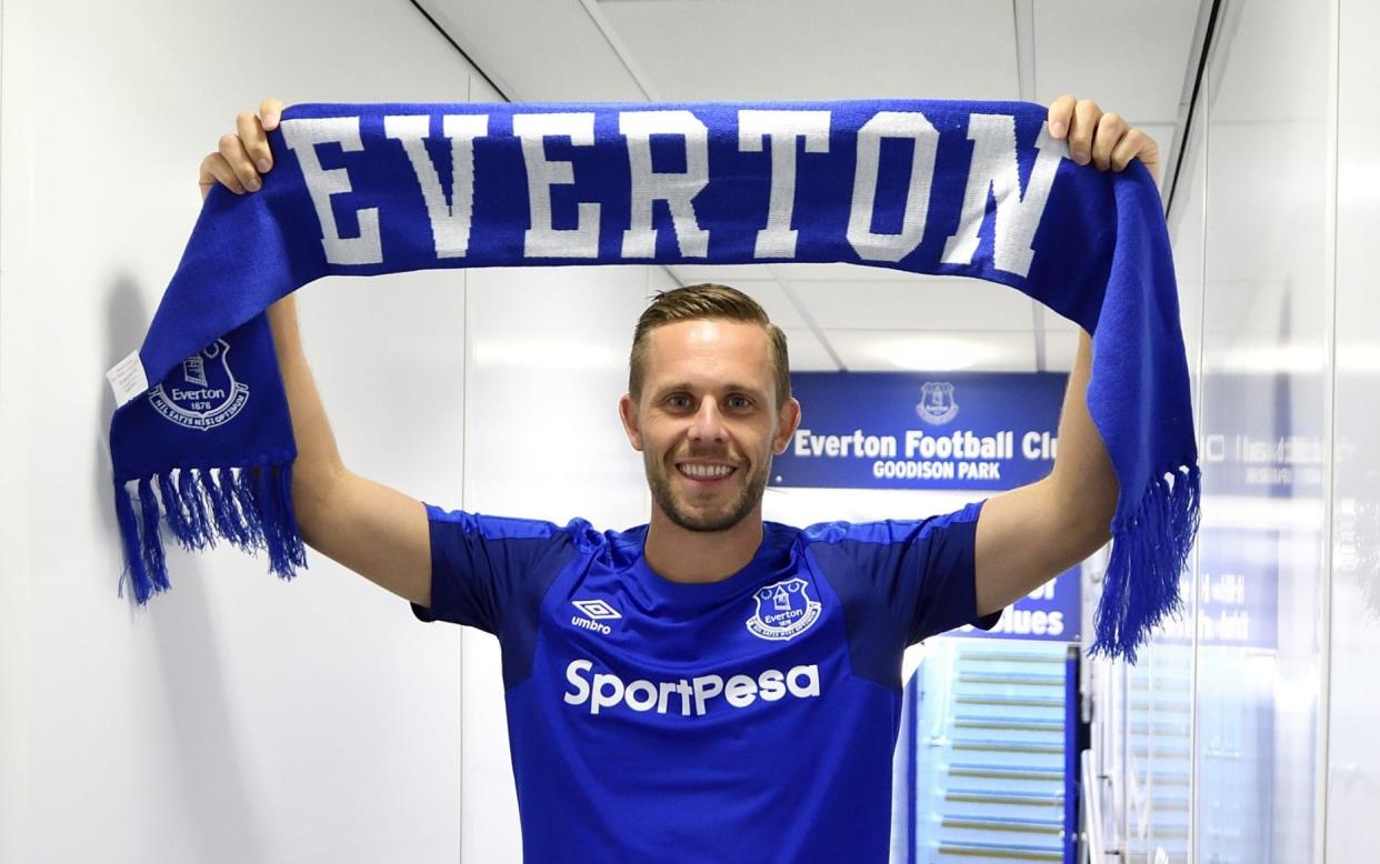 Gylfi Sigurdsson become Everton's record signing when they paid Swansea £45 million for the Icelandic midfielder - Everton FC