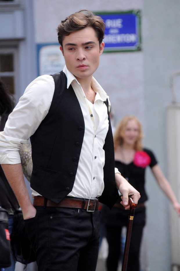 Gossip Girl's Chuck Bass returns as Ed Westwick sends fans wild