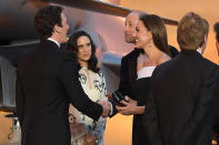 <p>Outside the venue, William and Kate met more of the film's stars, including Miles Teller and Jennifer Connelly.</p>