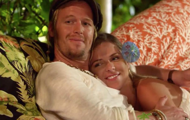 Sam and Tara recently got engaged after finding love on Bachelor in Paradise, but there’s one co-star who won’t be scoring an invite to their wedding. Source: Ten