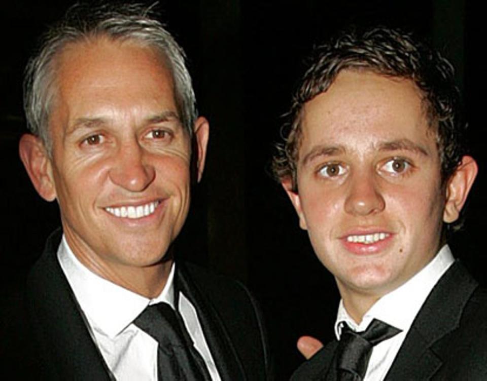 BBC presenter Gary Lineker with his son George (PA)