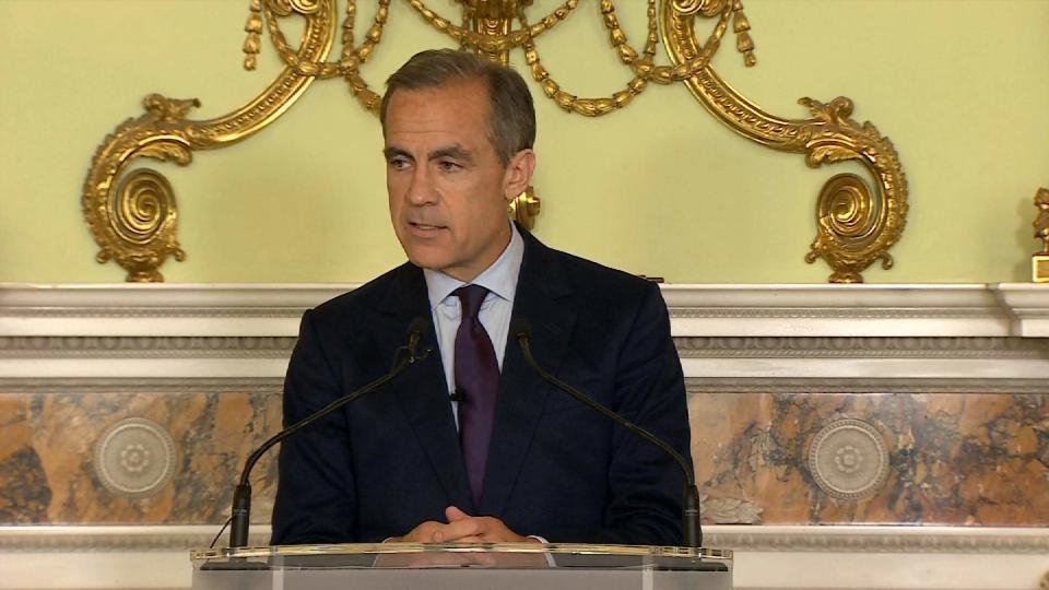 Carney Signals Possible Interest Rate Cuts