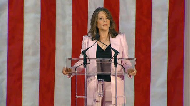 PHOTO: Marianne Williamson launches her 2024 campaign at Union Station in Washington, D.C., on March 4, 2023. (ABC News)