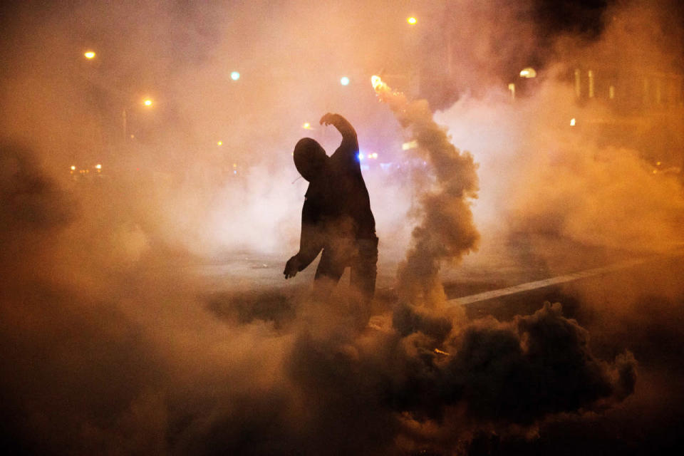 April 28, 2015 — Riots in Baltimore over the death of Freddie Gray