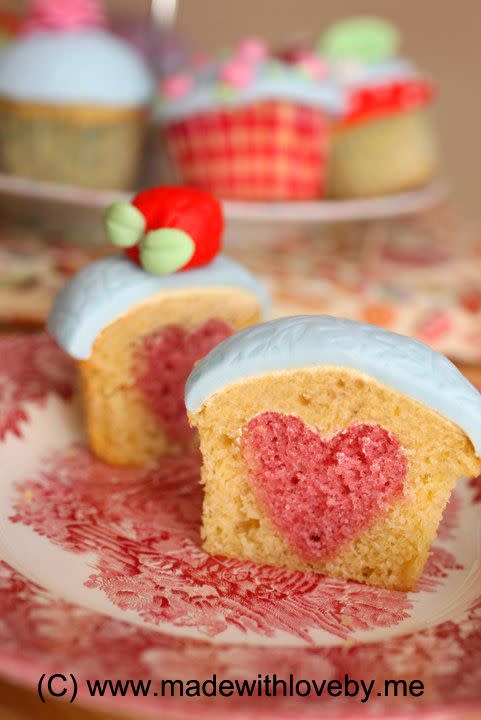 THE GOAL: Hidden Heart Cupcakes