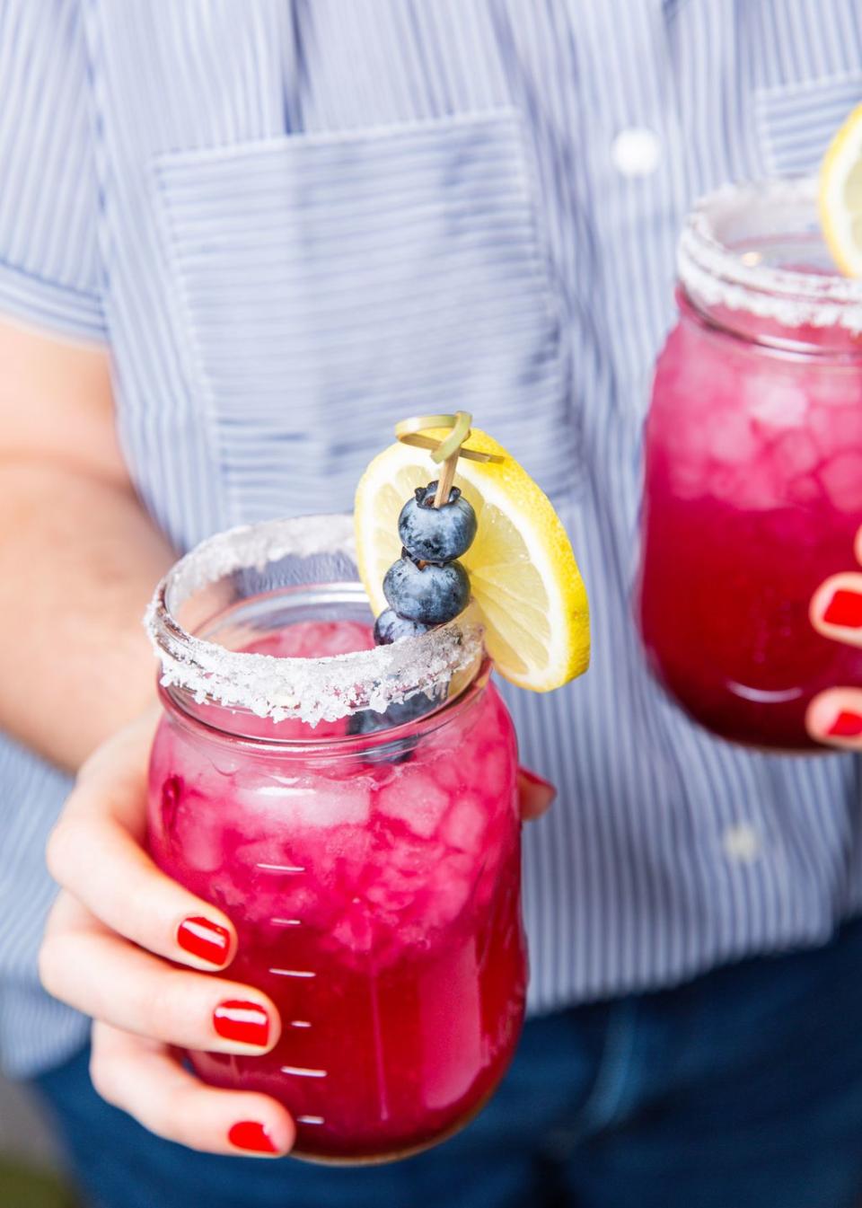 Blueberry Lemonade Margaritas