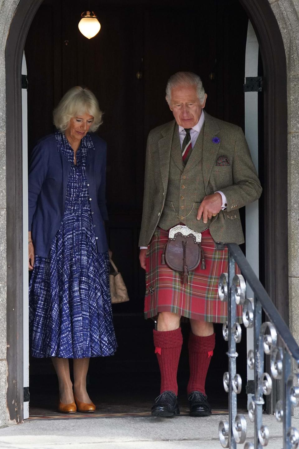 King Charles and Queen Camilla at an event