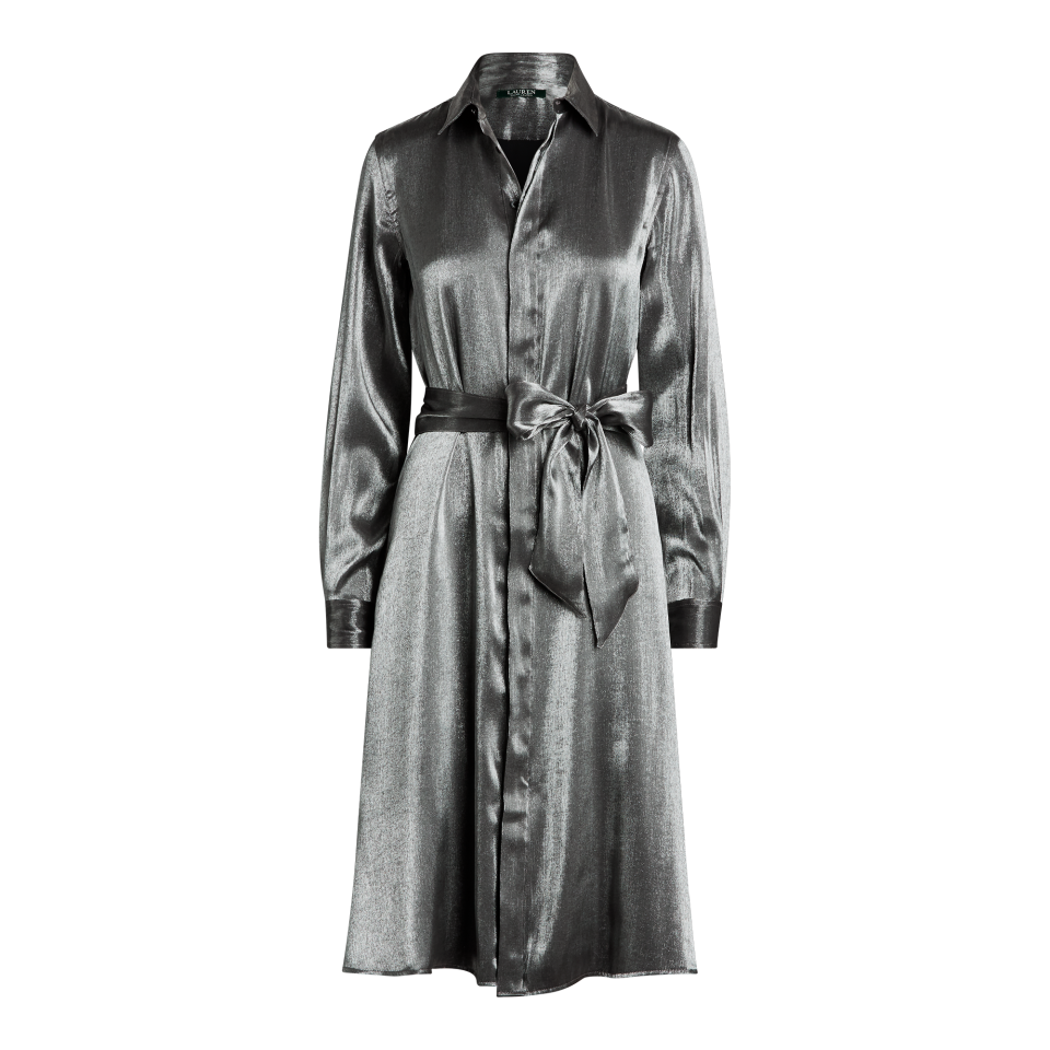 Satin Shirtdress