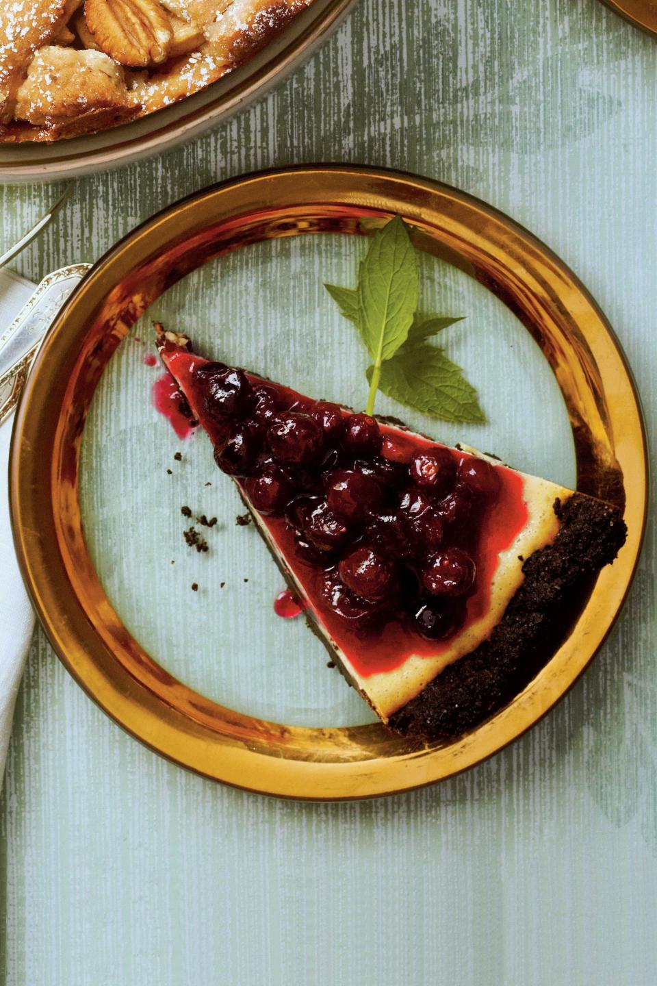 White Chocolate-Cranberry Cheesecake