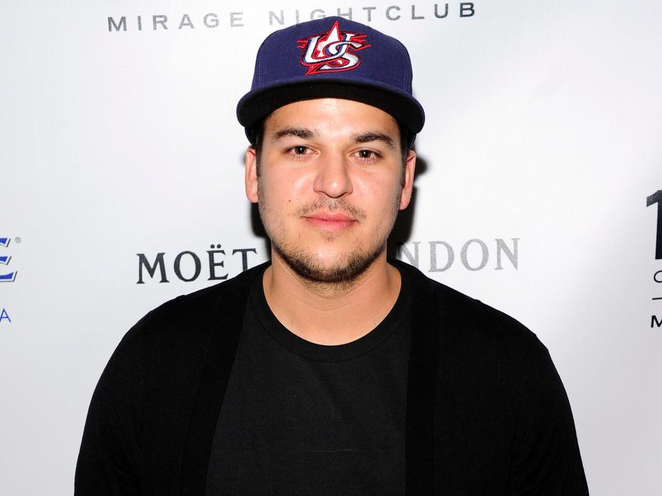 Rob Kardashian arrives at 1 OAK Nightclub at The Mirage Hotel & Casino for a Memorial Day weekend celebration on May 25, 2013 in Las Vegas, Nevada