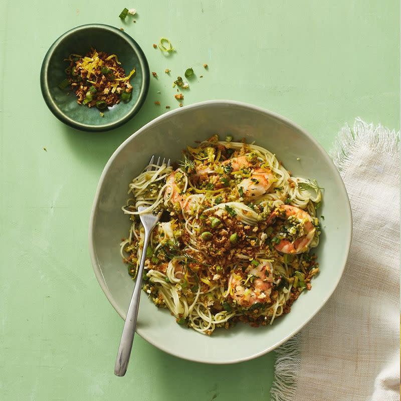 Green Olive Shrimp Pasta