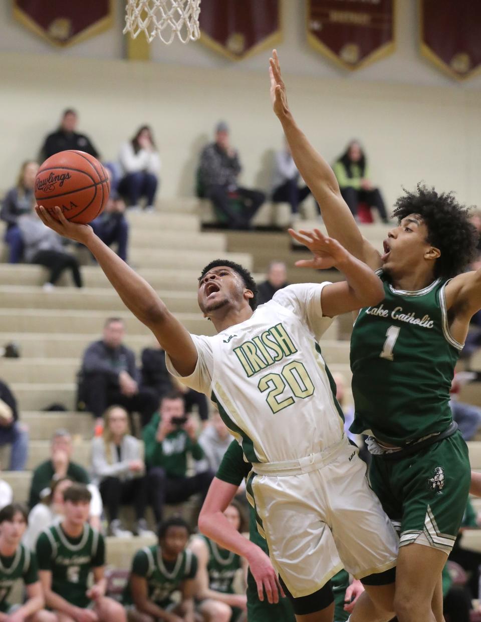 After winning it's second consecutive Division II state basketball championship last season, St. Vincent-St. Mary will compete in Division I in boys basketball for the 2022-23 season.