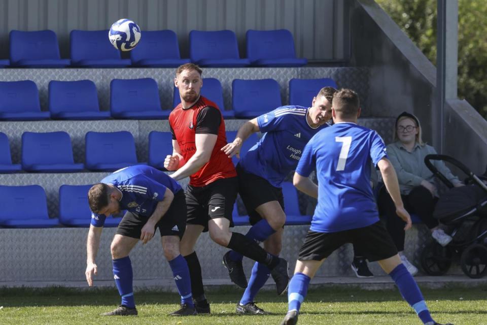 Irvinestown's Stephen Sheridan scored his side's goal to claim a vital point against Kesh. <i>(Image: Donnie Phair)</i>