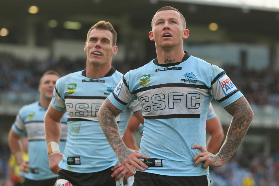 Todd Carney reacts.