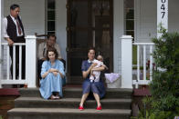 John Doe as A.P. Carter, Frances Conroy as Maybelle Carter and Jewel as June Carter Cash in the Lifetime Original Movie, "Ring of Fire."