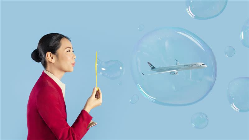 國泰航空喜迎香港與新加坡的「旅遊泡泡」重啟，航班將於5月26日首航。（圖／國泰提供）