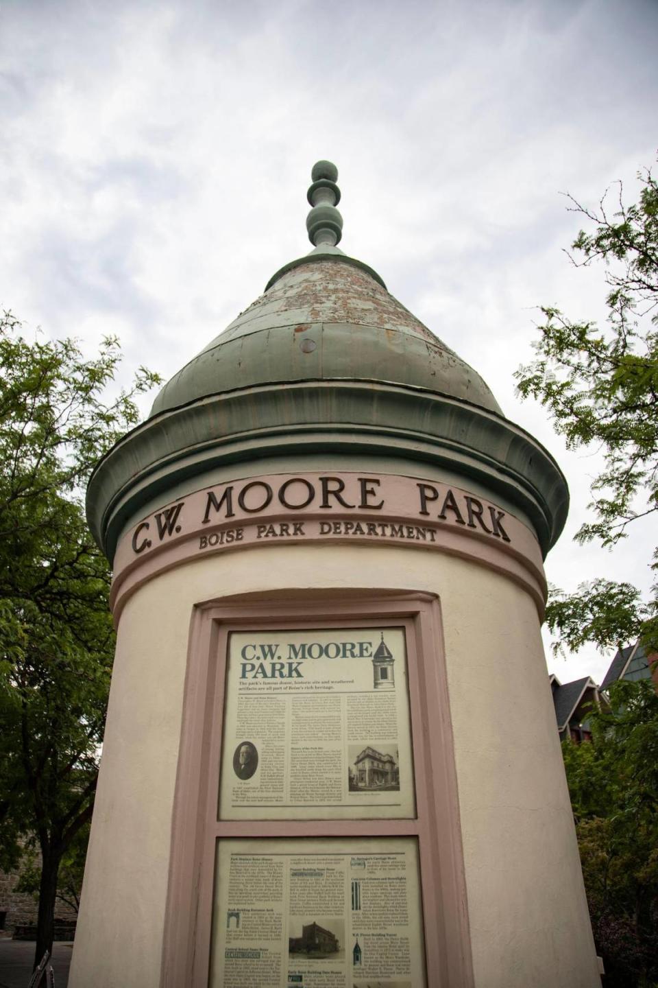 CW Moore Park is located at the corner of Grove Street and 5th Street. The city is looking to completely redesign the three blocks of Grove Street between 3rd and 6th Streets downtown.