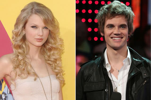 <p>ANDREAS BRANCH/Patrick McMullan via Getty; Bryan Bedder/Getty </p> Taylor Swift and Tyler Hilton in 2008