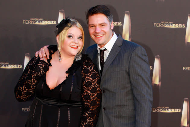 Tine Wittler mit Boris Hönl beim Deutschen Fernsehpreis 2011 (Bild: ddp images)