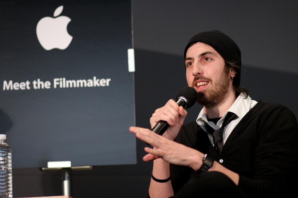 Filmmaker Ti West visits the Apple Store Soho on April 25, 2009 in New York City to promote his film "The House of the Devil."